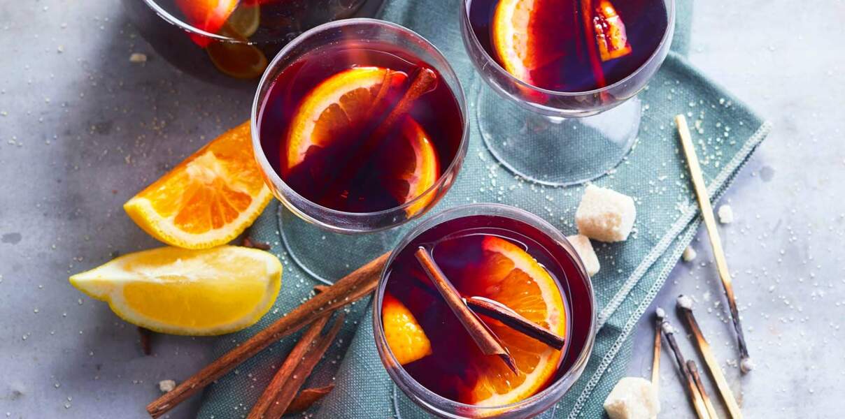 Cocktail rouge et orange