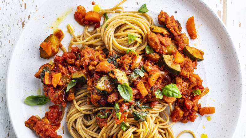 Spaghettis bolognaises végétariennes