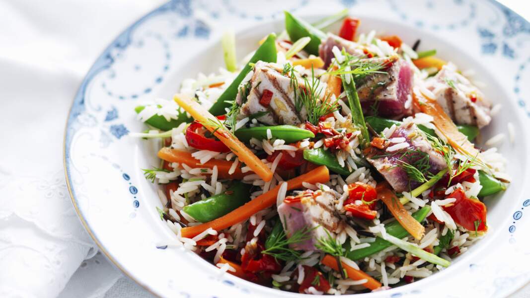Salade de riz au thon