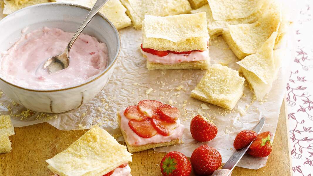 Mini-sandwichs aux fraises