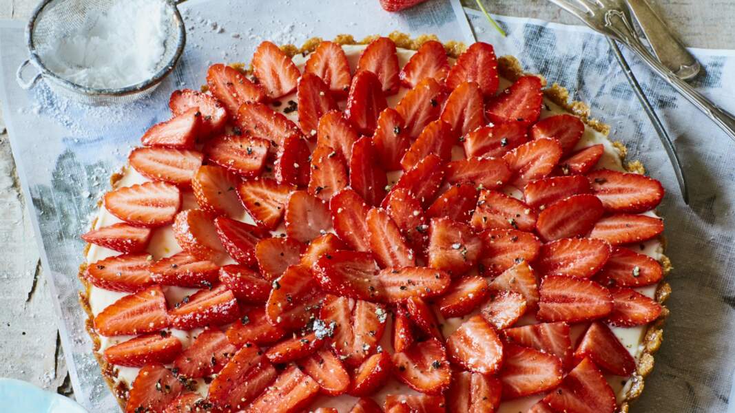 Tarte aux fraises façon Cyril Lignac		