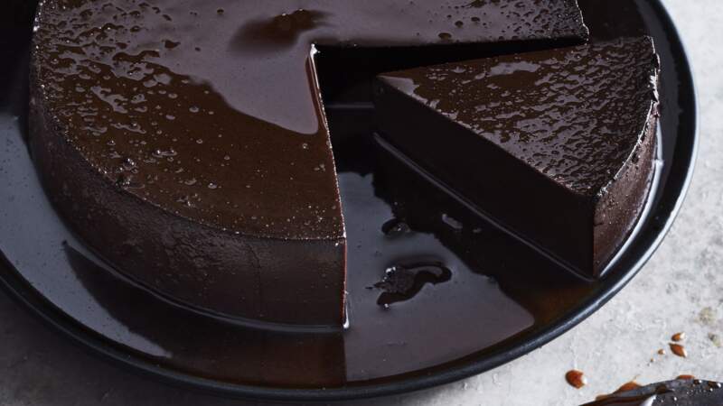 Flan au chocolat noir intense