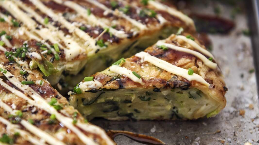 Okonomiyaki aux courgettes