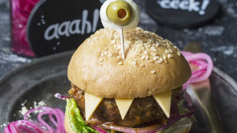 Burger monstre pour Halloween