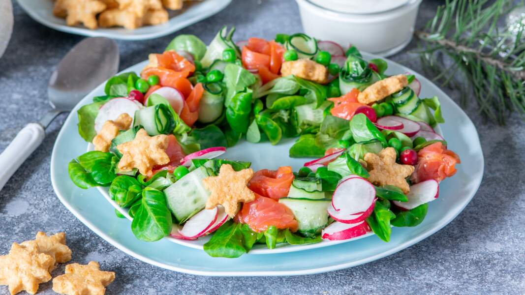 Salade fraîche au saumon