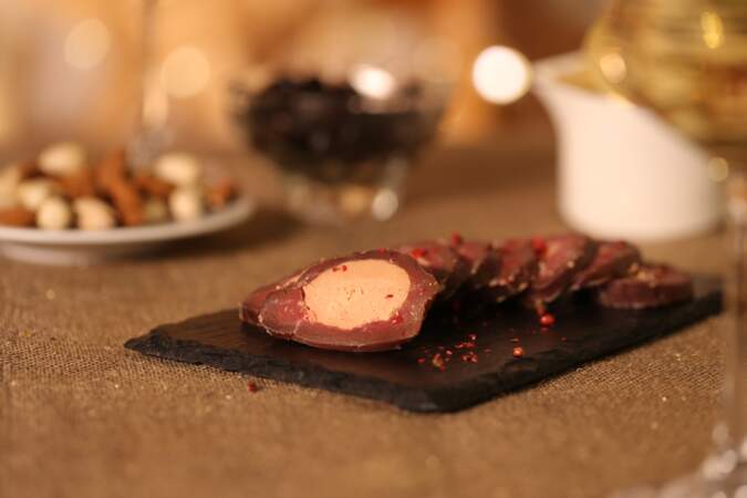 Noël gourmand : Magret séché au foie gras