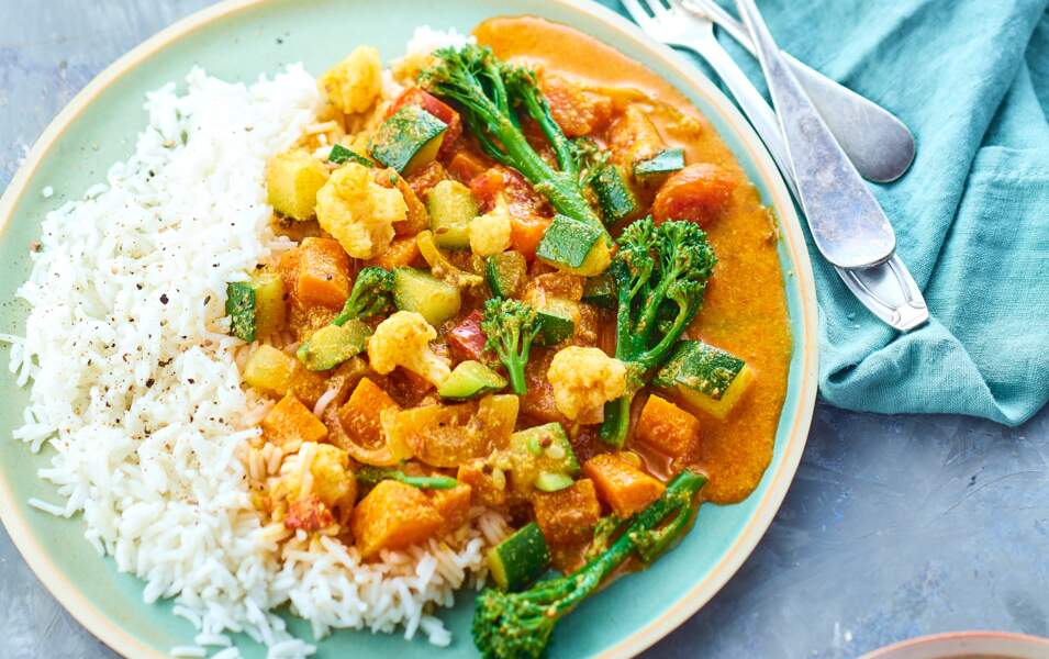Curry de légumes express	