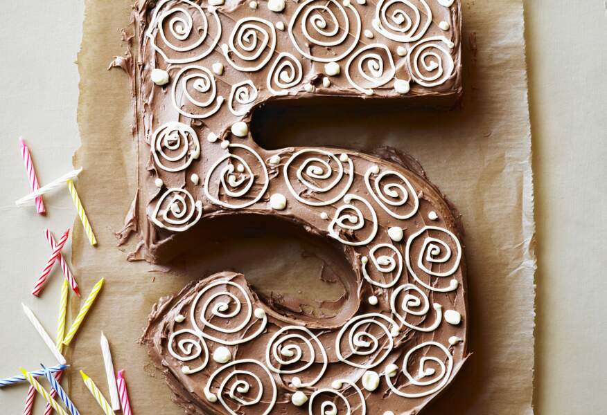 Number cake au chocolat