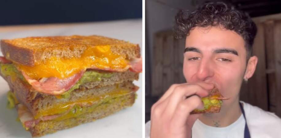 Le "grilled cheese bacon avocado" très appétissant de Diego Alary