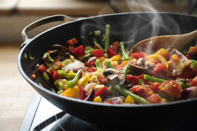 Wok aux légumes et au quinoa de Cyril Lignac