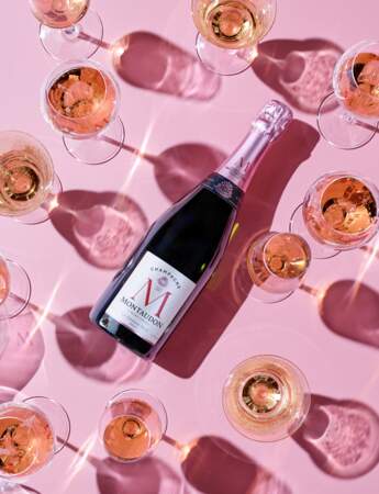 Champagne Montaudon - La grande rose pour un dessert en apothéose