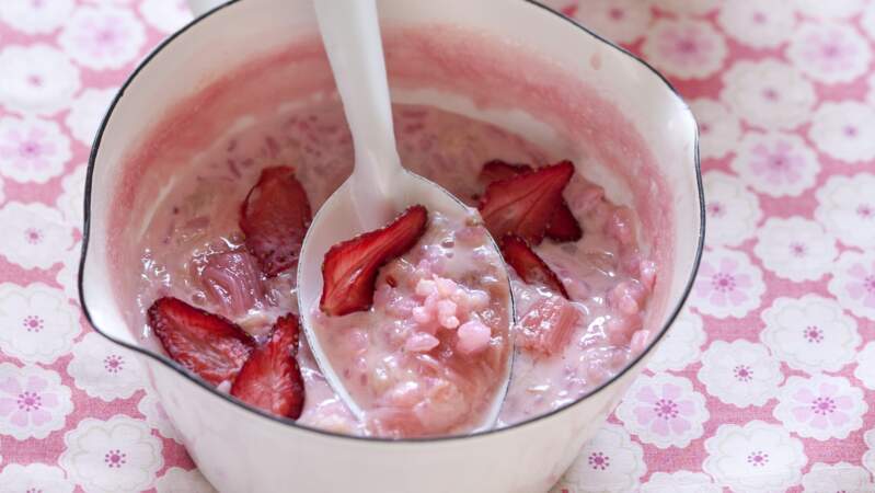 Riz au lait aux fraises 