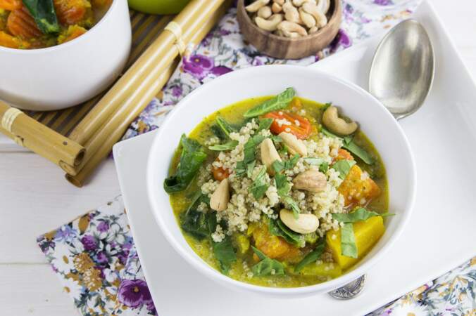 Curry de légumes au quinoa