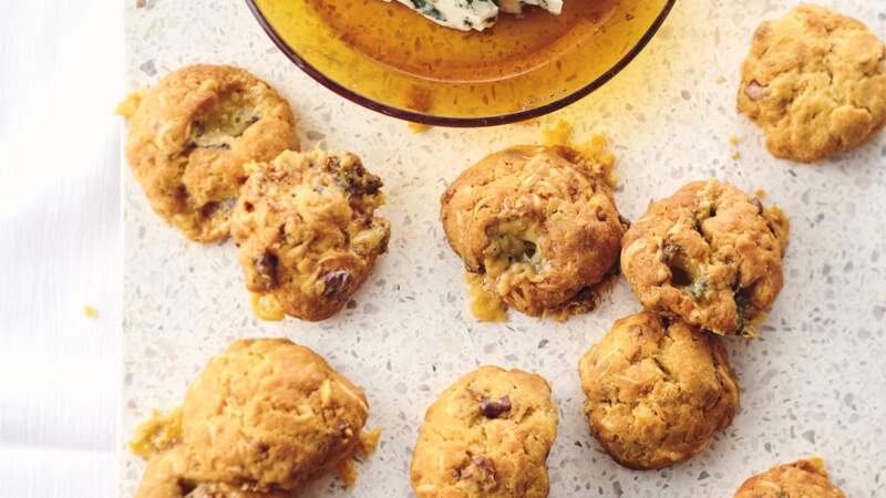Cookies au roquefort et noix