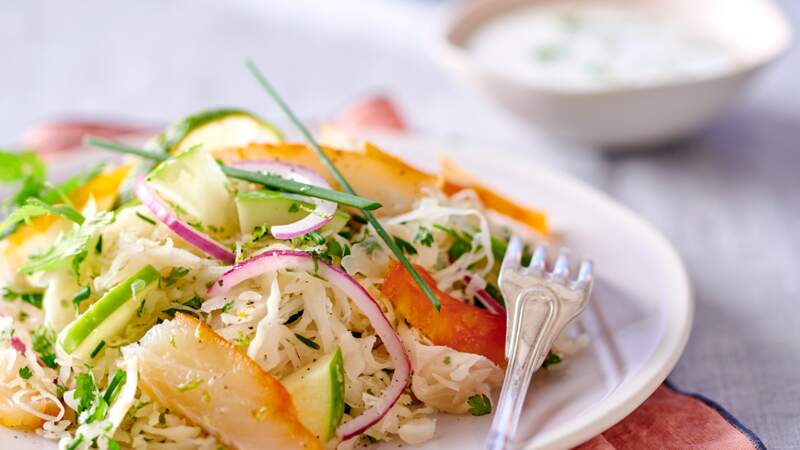 Salade de choucroute au haddock