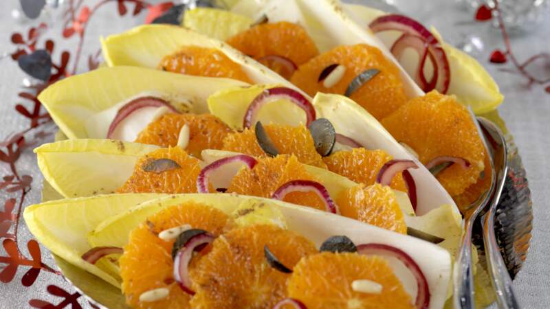 Salade festive d’endives aux oranges