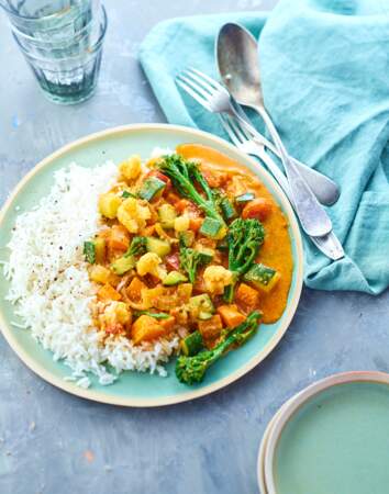 Curry de légumes express	