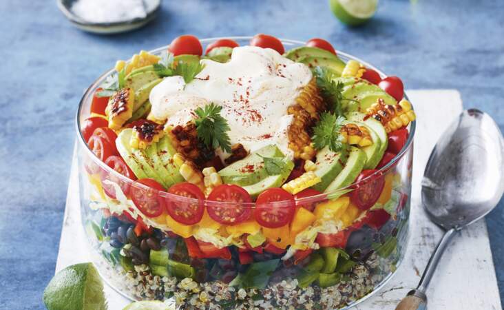 Salade mexicaine à étages