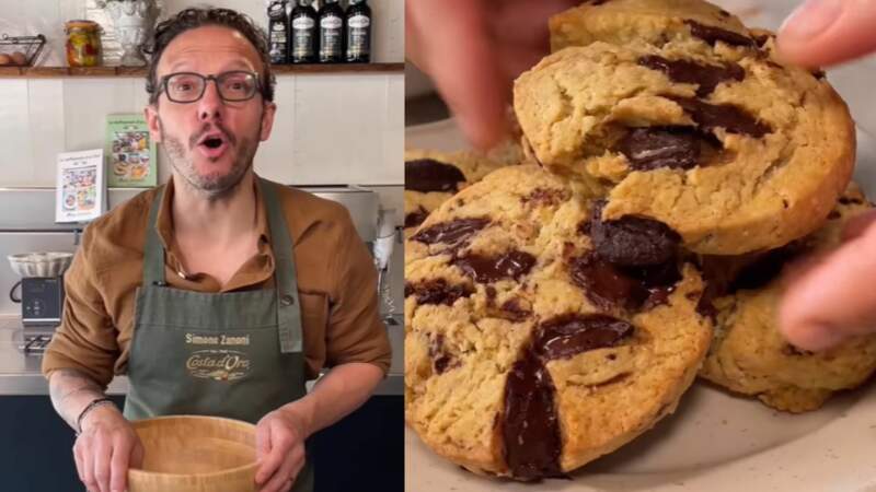 La recette des cookies fondants de Simone Zanoni et l'ingrédient étonnant qu'il glisse dans la pâte
